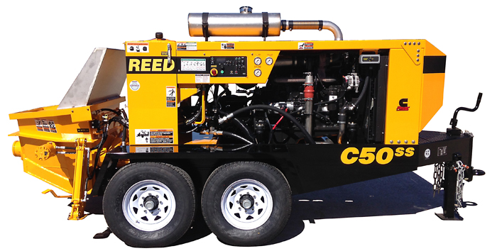 REED C50SS concrete and wet-shotcrete pump